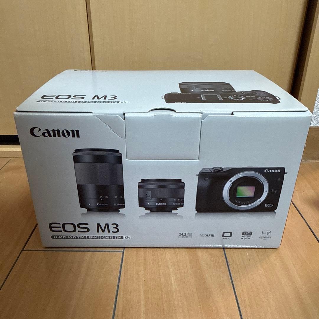 Canon EOS M3 美品｜使用少｜標準＋望遠レンズ｜付属品多数｜未使用品有