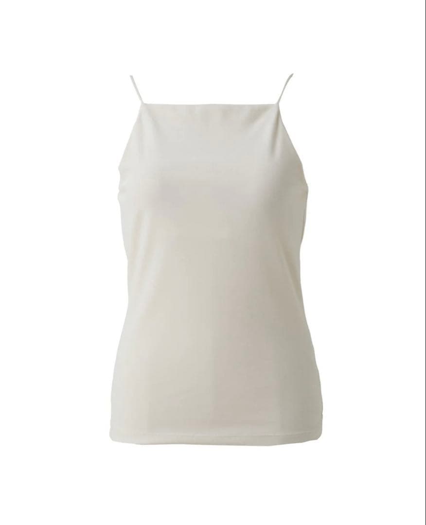 新品　cygne ベロアキャミソール Maw ホワイト サイズ０