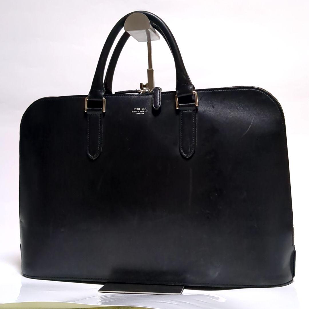 ✨PORTER✨CREDO ビジネスバッグ ブラック ロゴ レザー
