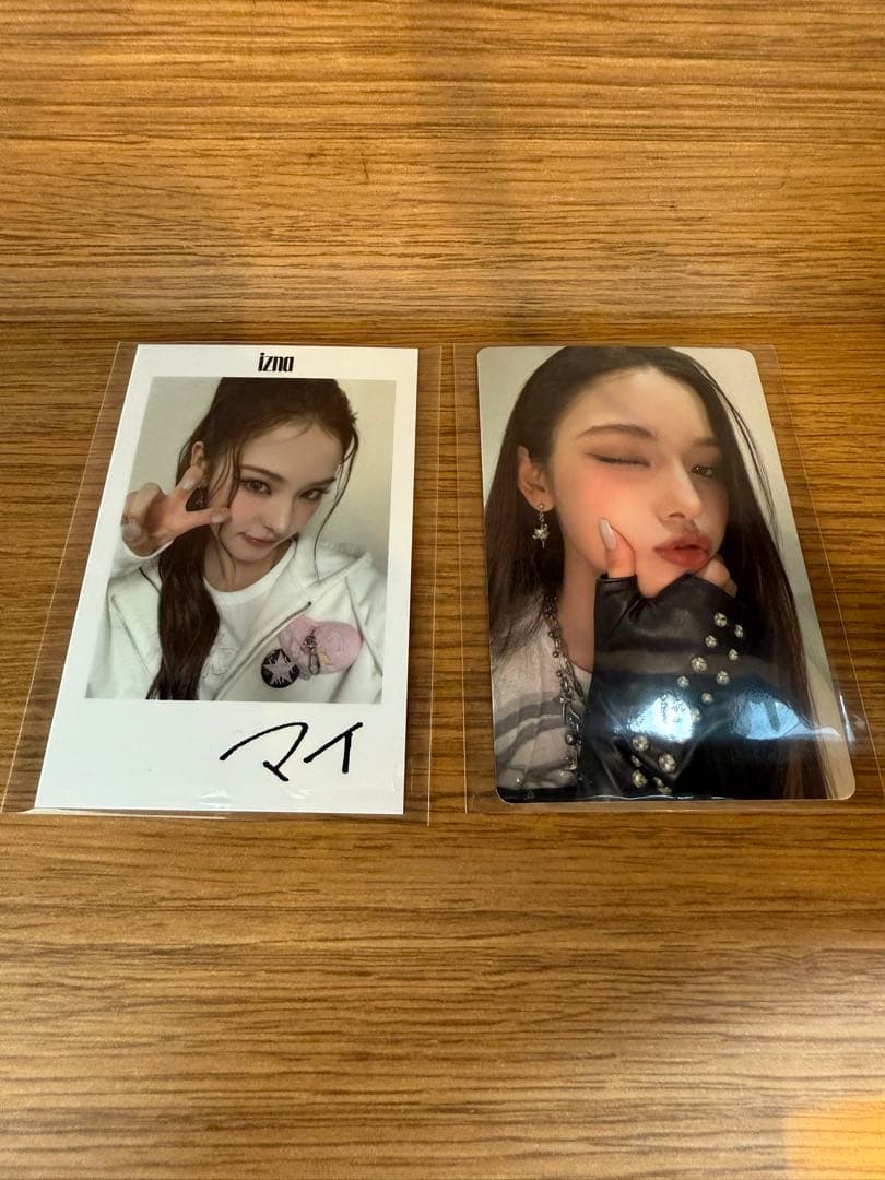 izna マイ　会場限定トレカ　２種　トレカ　チェキ風