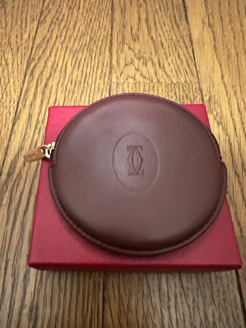 【最終】 Cartier/カルティエケースバーガンディ美品