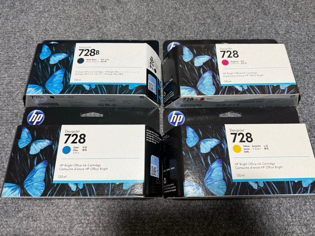 HP 728 インクカートリッジ 4個セット