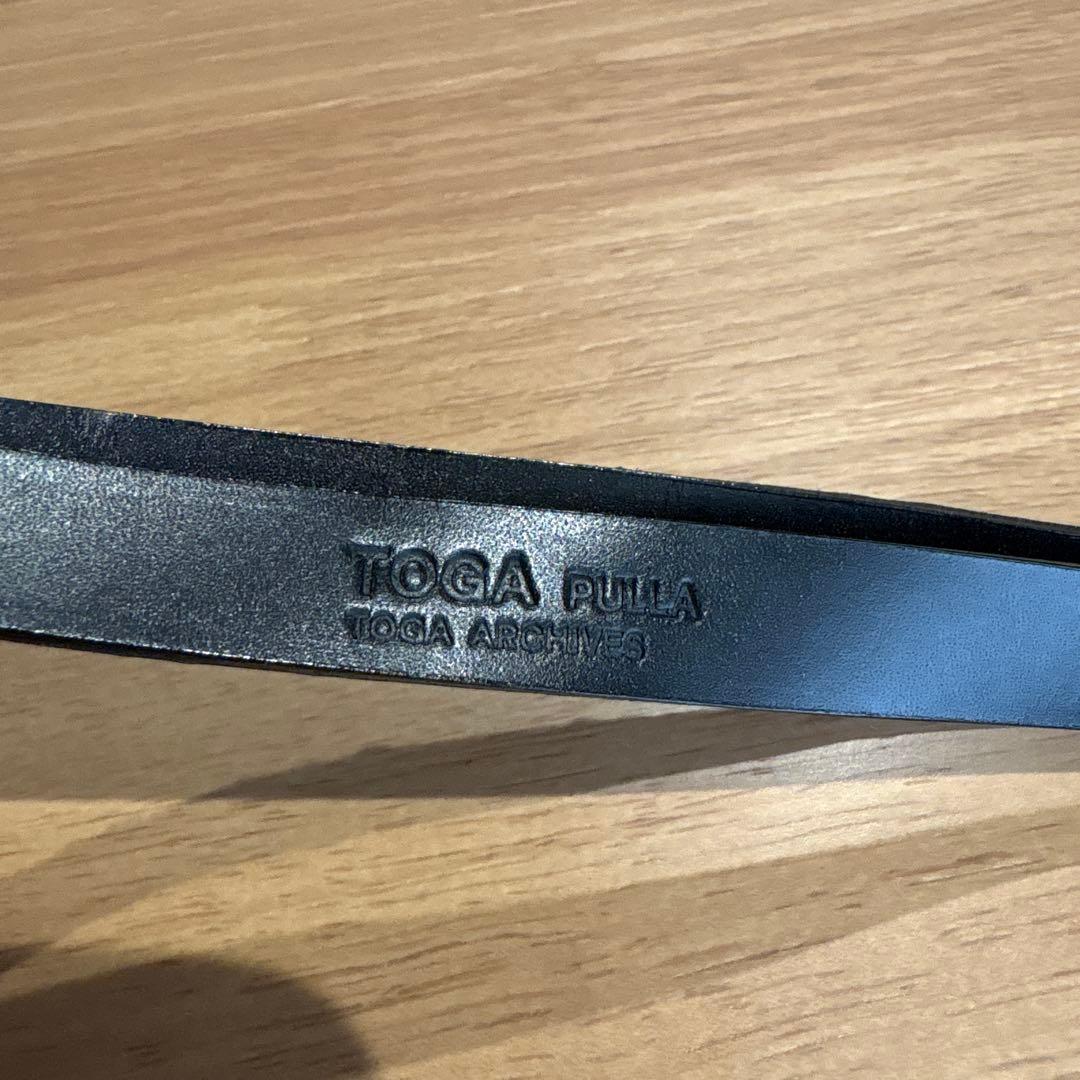 TOGA PULLA ダブルレザーバックルベルト