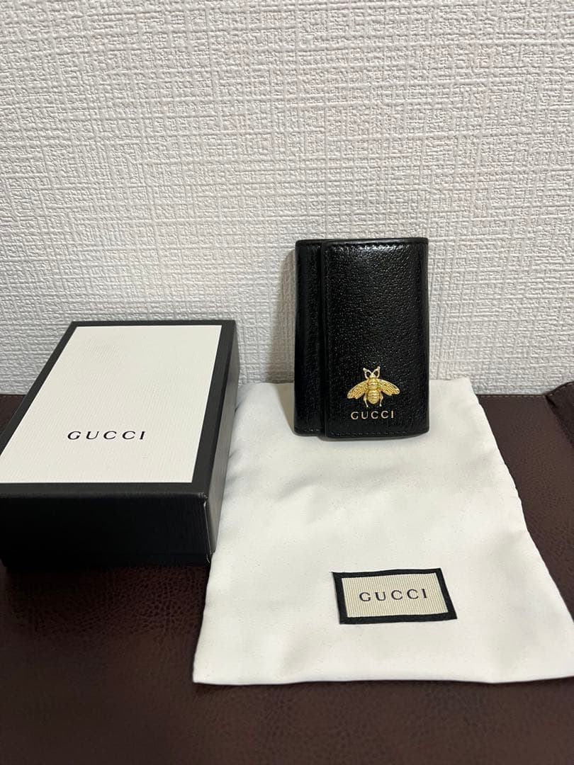 GUCCI 6連 レザー キーケース アニマリエ