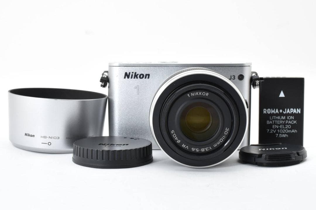 ★極上品★ショット数5902回★ニコン 1 J3 シルバー 1 #586