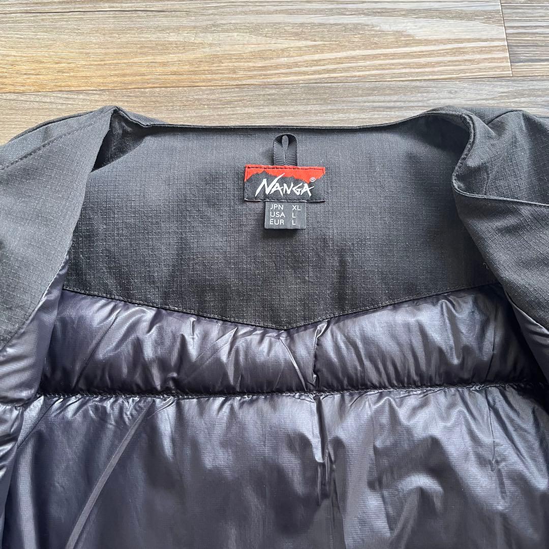 NANGA ヒノックリップストップ インナーダウン カーディガン　ナンガ　XL