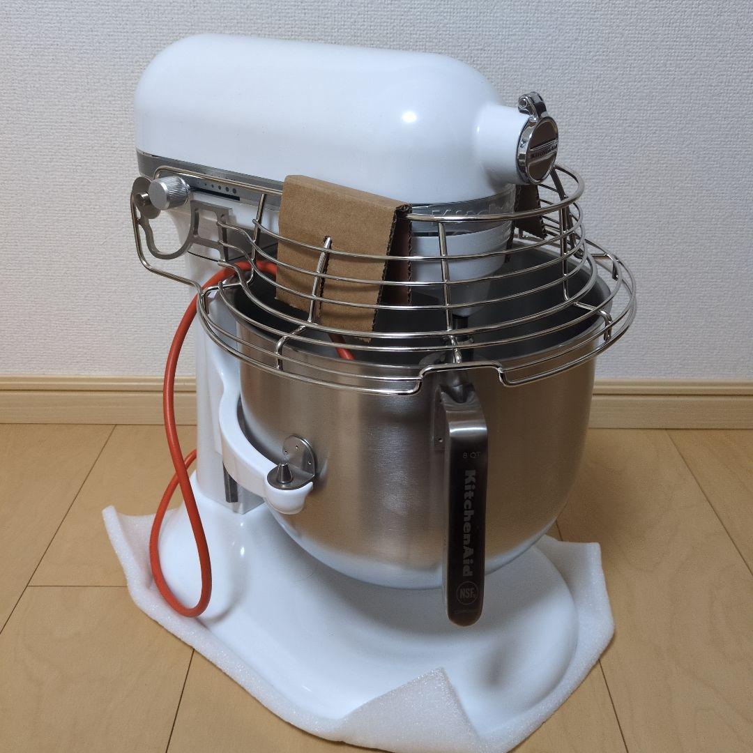 新品未使用のキッチンエイド業務用 7.6Lスタンドミキサー　KSM8WH