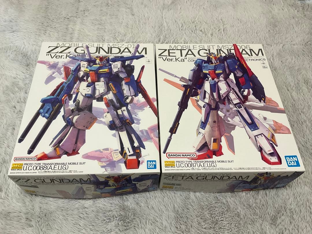 2体セットMG ZZガンダム Zガンダム Ver.ka セット