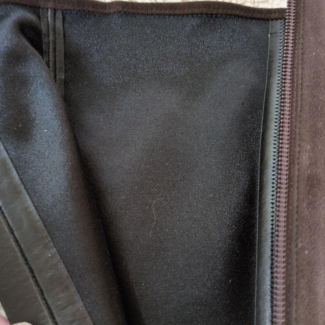 【未使用品】❳銀座YOSHINOYAダークブラウン スエード ロングブーツ