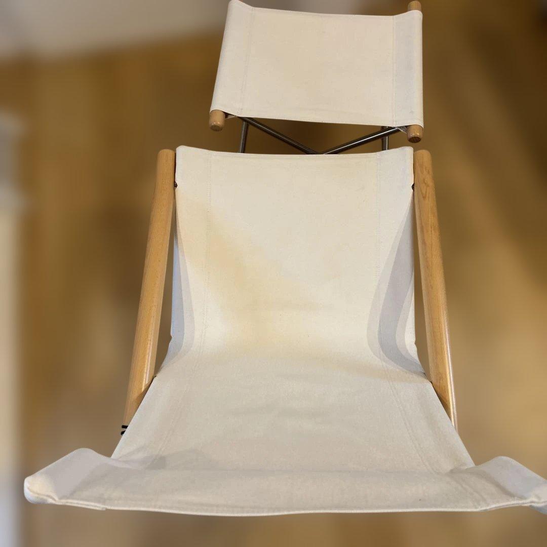 ニーチェアエックス オットマン セット [ホワイト ナチュラル] 使用回数少